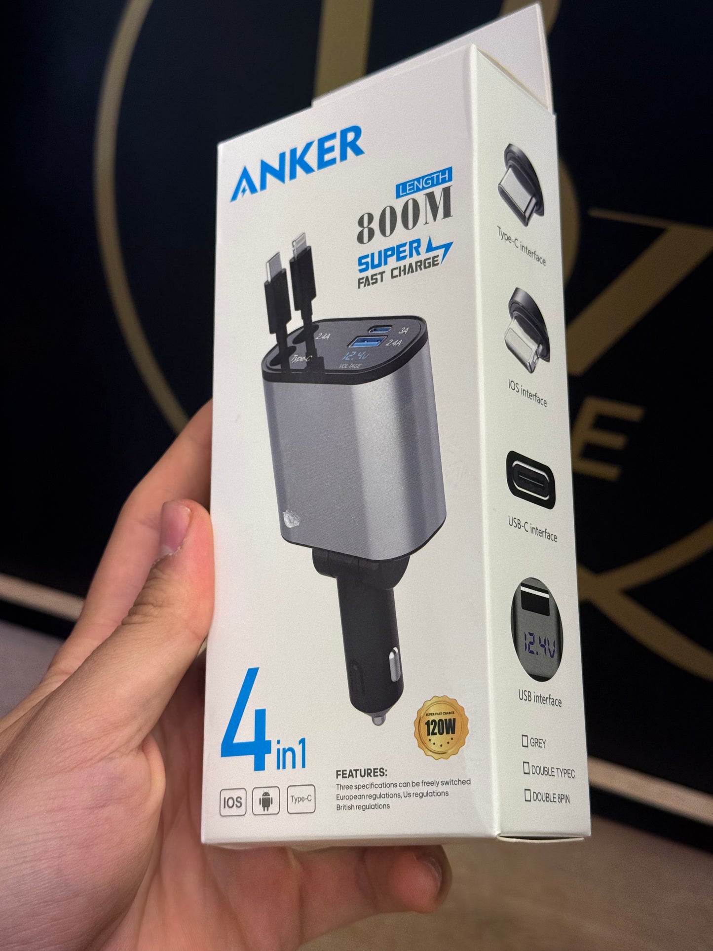 ANKER 4-in-1 car charger